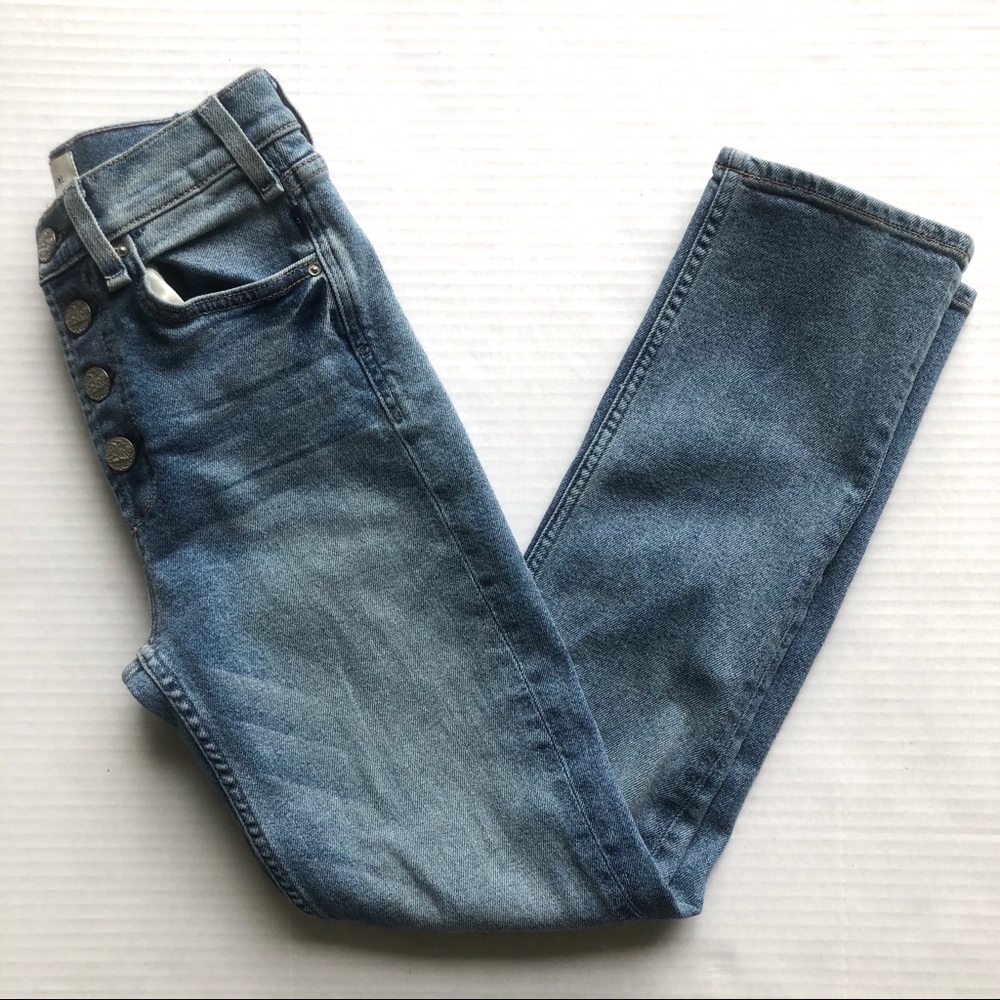 McGuire Anthro Valetta Straight High Waist Jeans